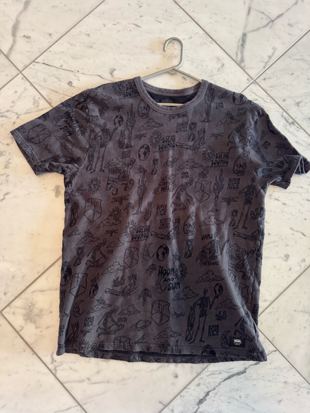 Vans Gray Graphic Short Sleeve Tee